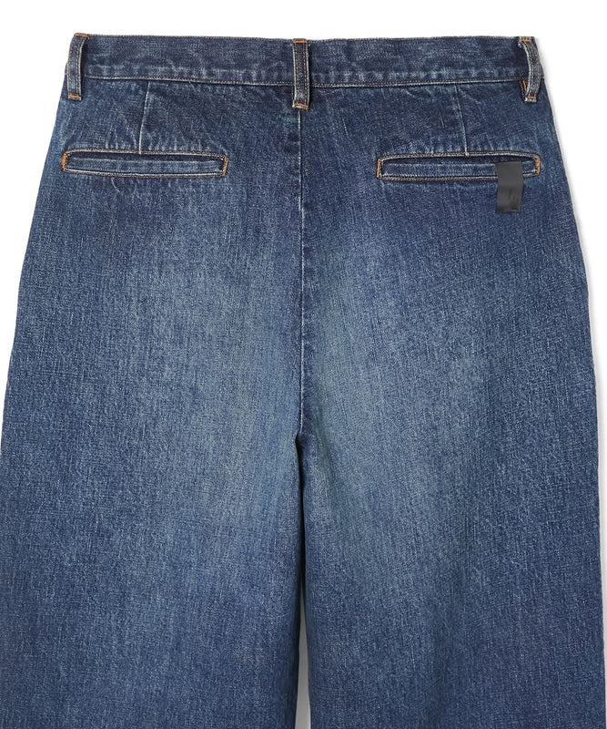 2TUCK DENIM TROUSERS