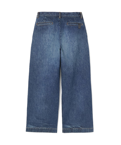 2TUCK DENIM TROUSERS
