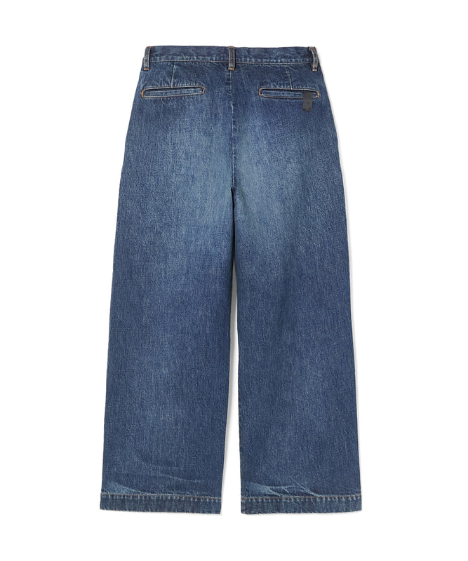 2TUCK DENIM TROUSERS