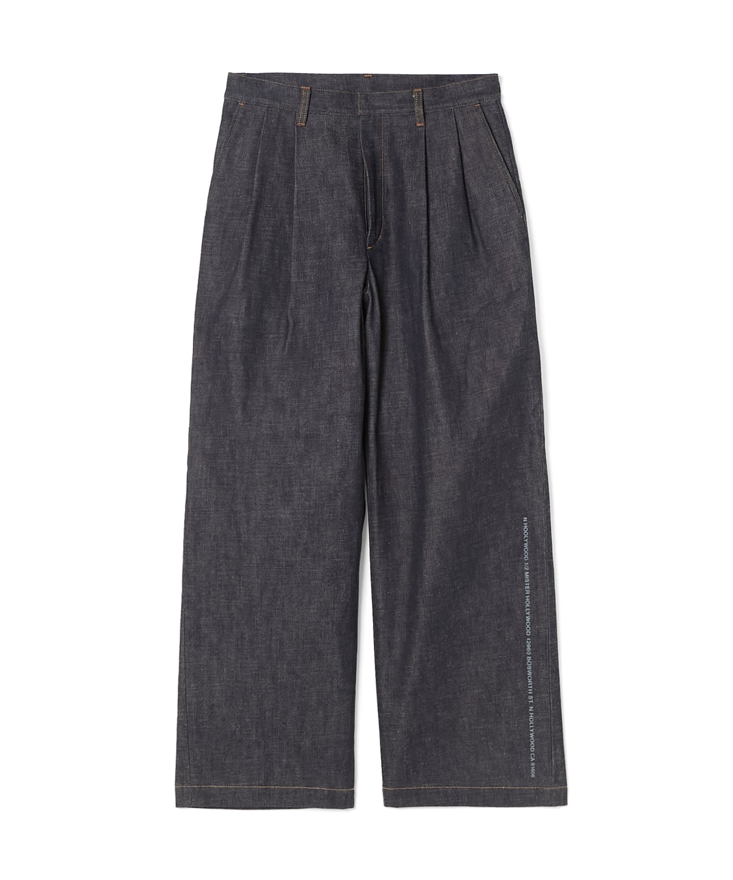 2TUCK DENIM TROUSERS
