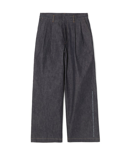 2TUCK DENIM TROUSERS