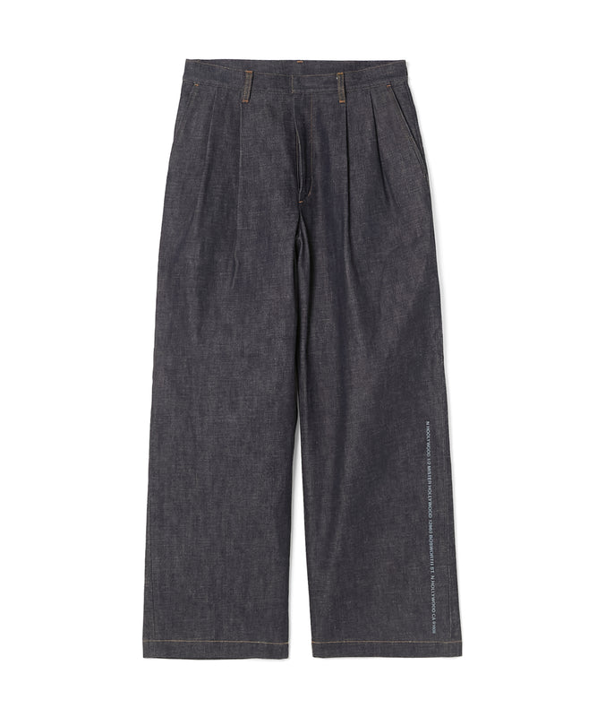 2TUCK DENIM TROUSERS