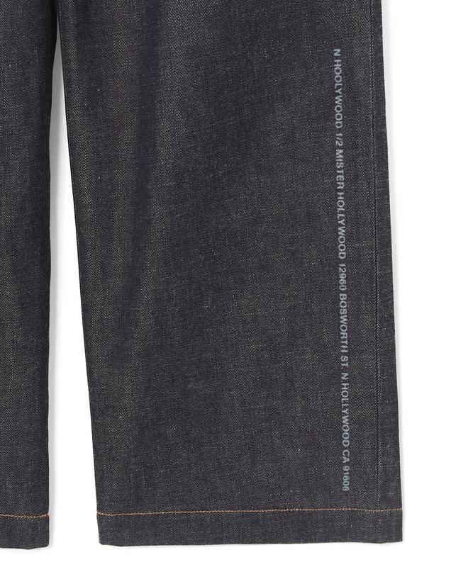 2TUCK DENIM TROUSERS
