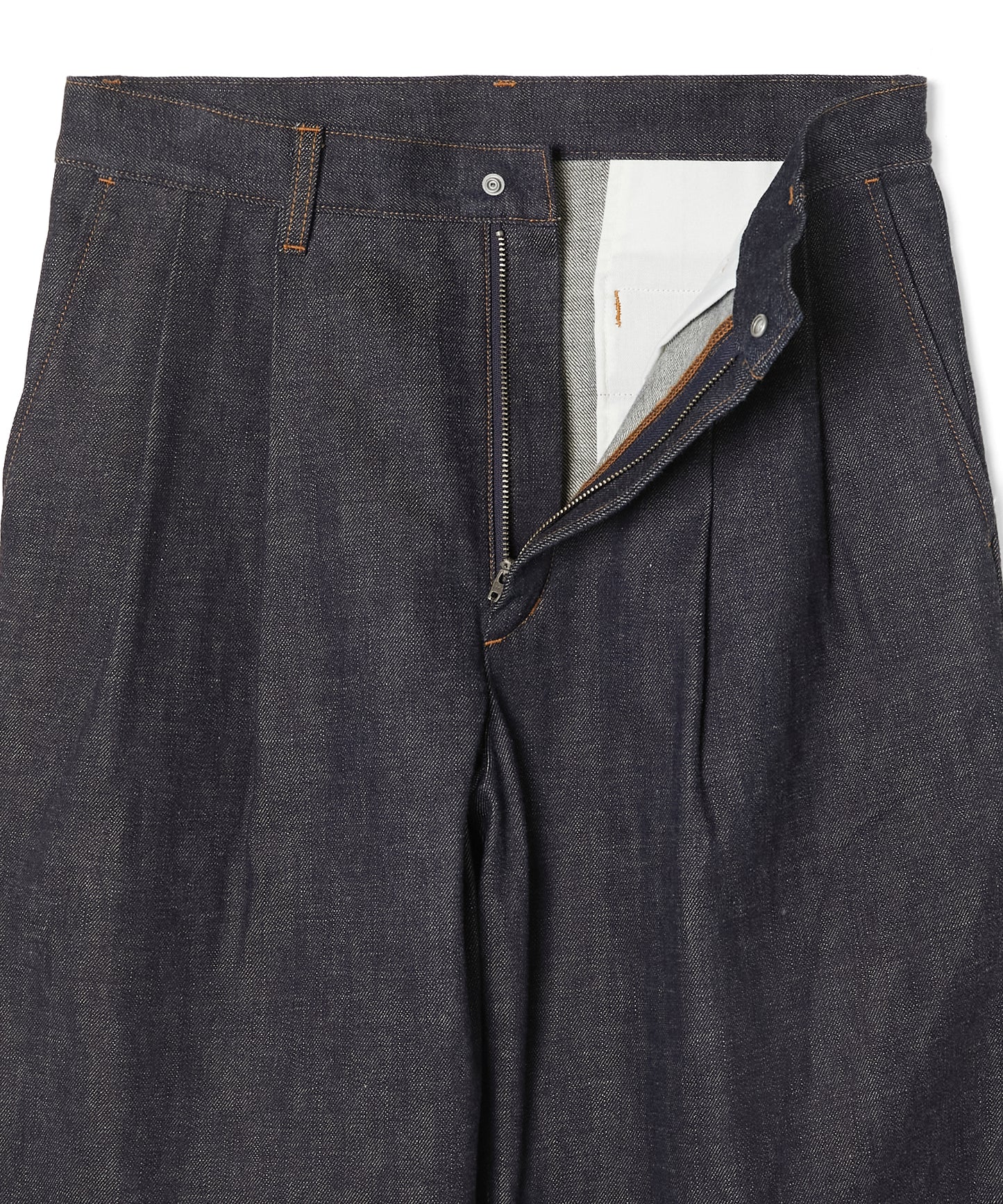 2TUCK DENIM TROUSERS