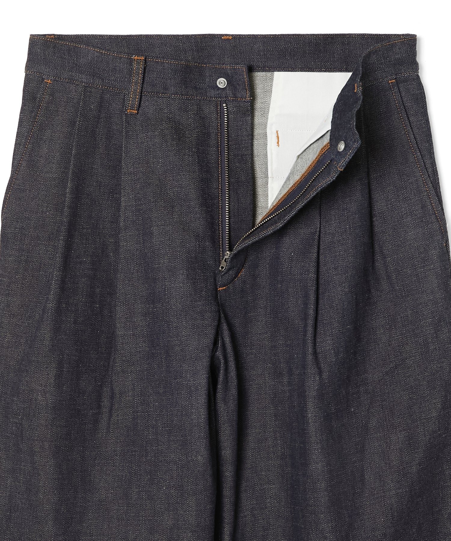 2TUCK DENIM TROUSERS