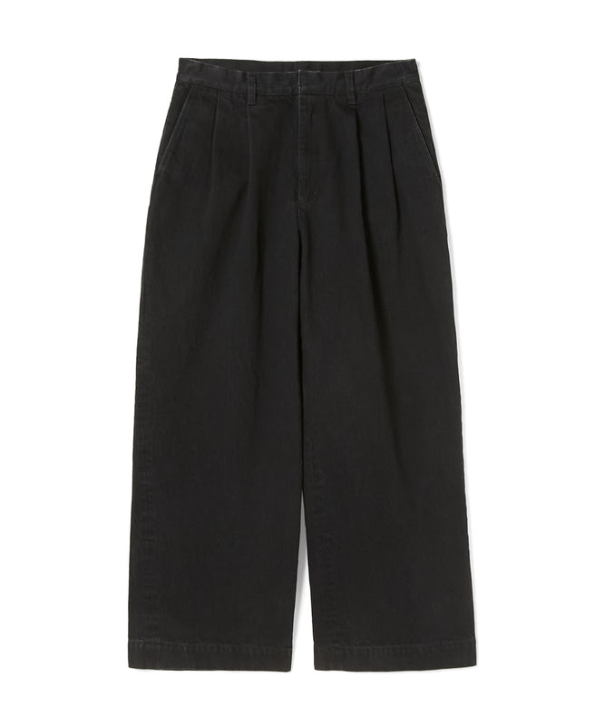 2TUCK DENIM TROUSERS
