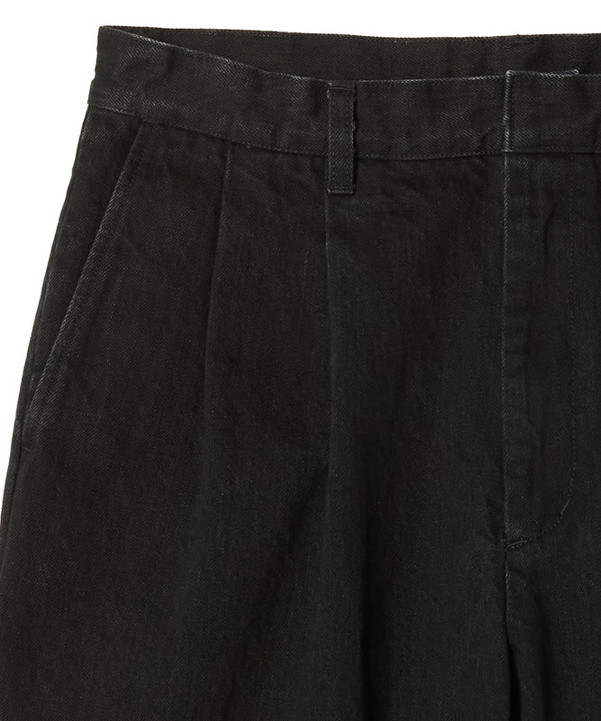 2TUCK DENIM TROUSERS