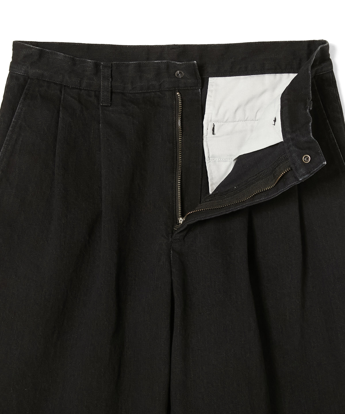2TUCK DENIM TROUSERS