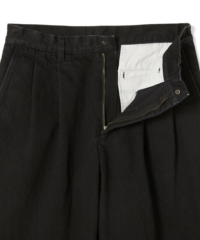 2TUCK DENIM TROUSERS