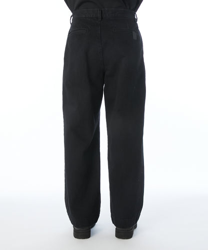 2TUCK DENIM TROUSERS