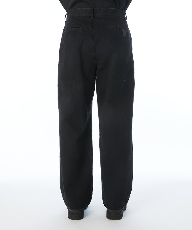 2TUCK DENIM TROUSERS