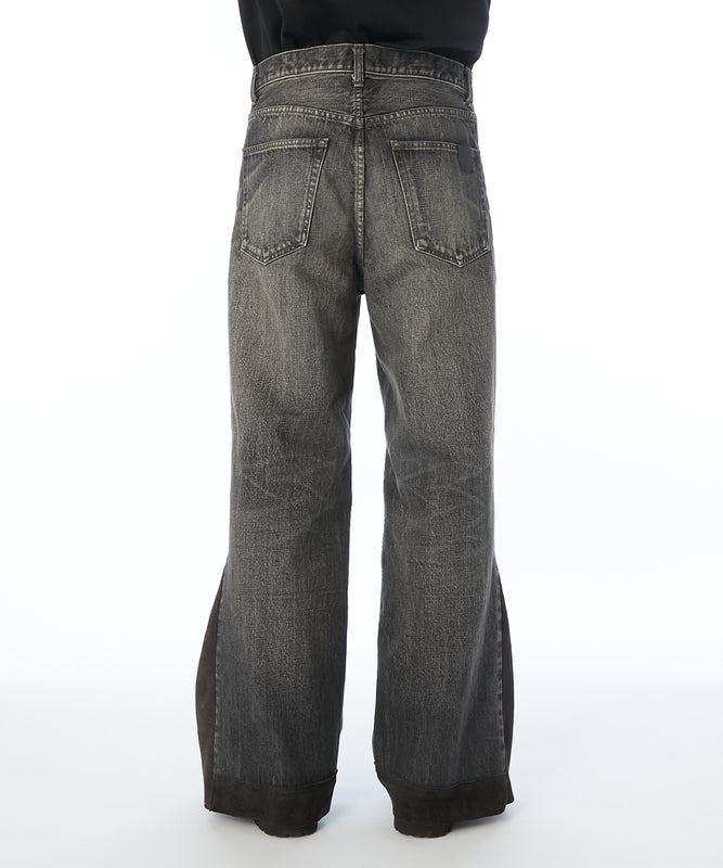 PATCHWORK DENIM PANTS