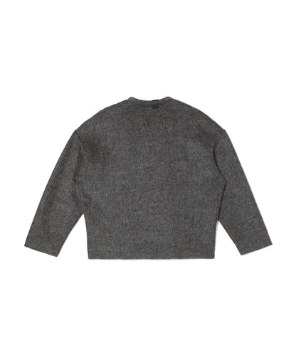 REVERSIBLE V-NECK KNIT PULLOVER