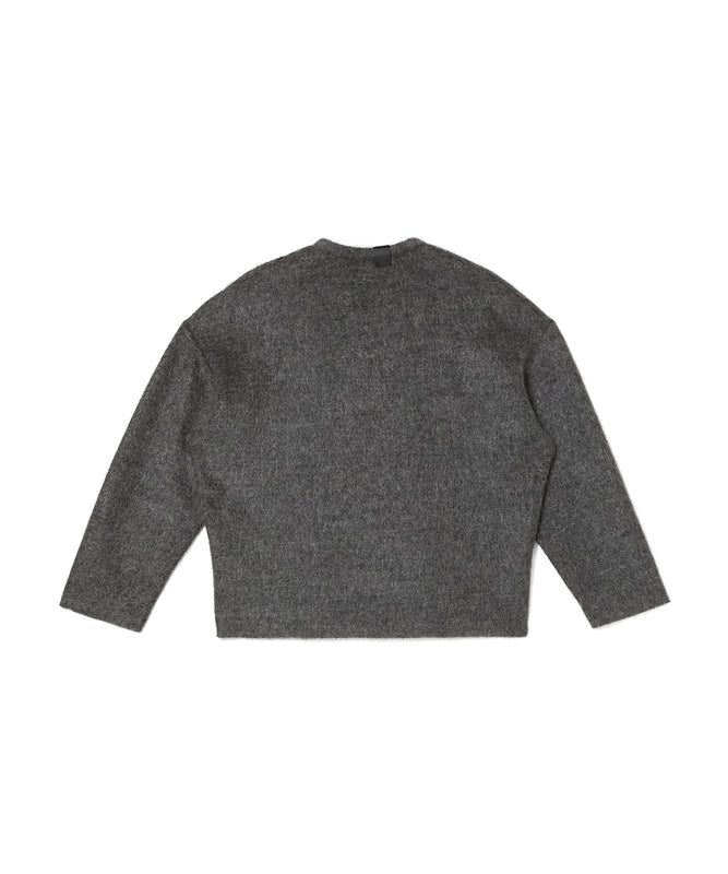REVERSIBLE V-NECK KNIT PULLOVER