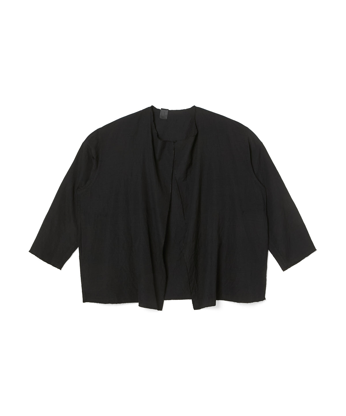 NO-COLLAR SHORT COAT