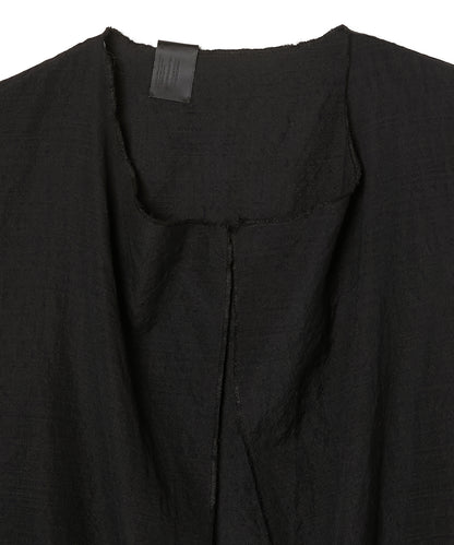 NO-COLLAR SHORT COAT