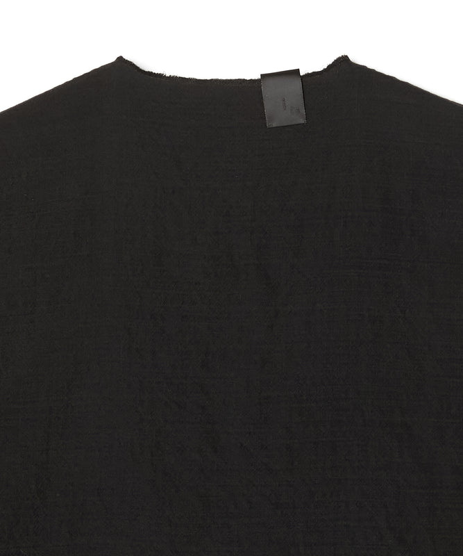 NO-COLLAR SHORT COAT
