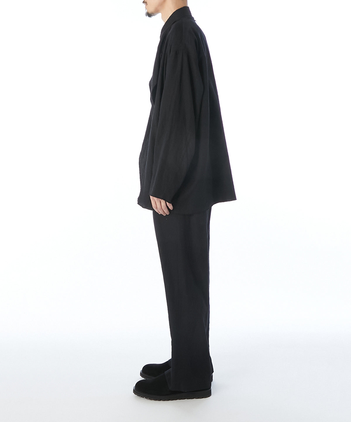 NO-COLLAR SHORT COAT