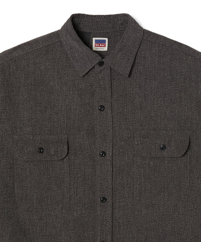 N.HOOLYWOOD COMPILE × BIG MAC / BLACK CHAMBRAY WORK SHIRT