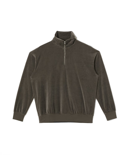 VELVET HALF ZIP PULLOVER