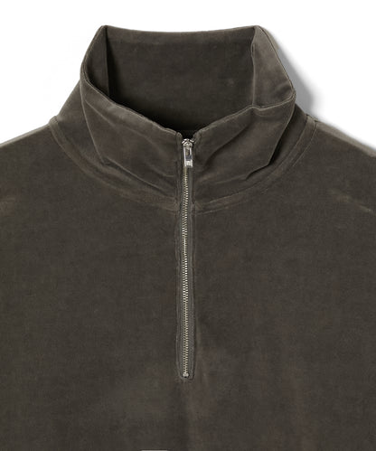 VELVET HALF ZIP PULLOVER