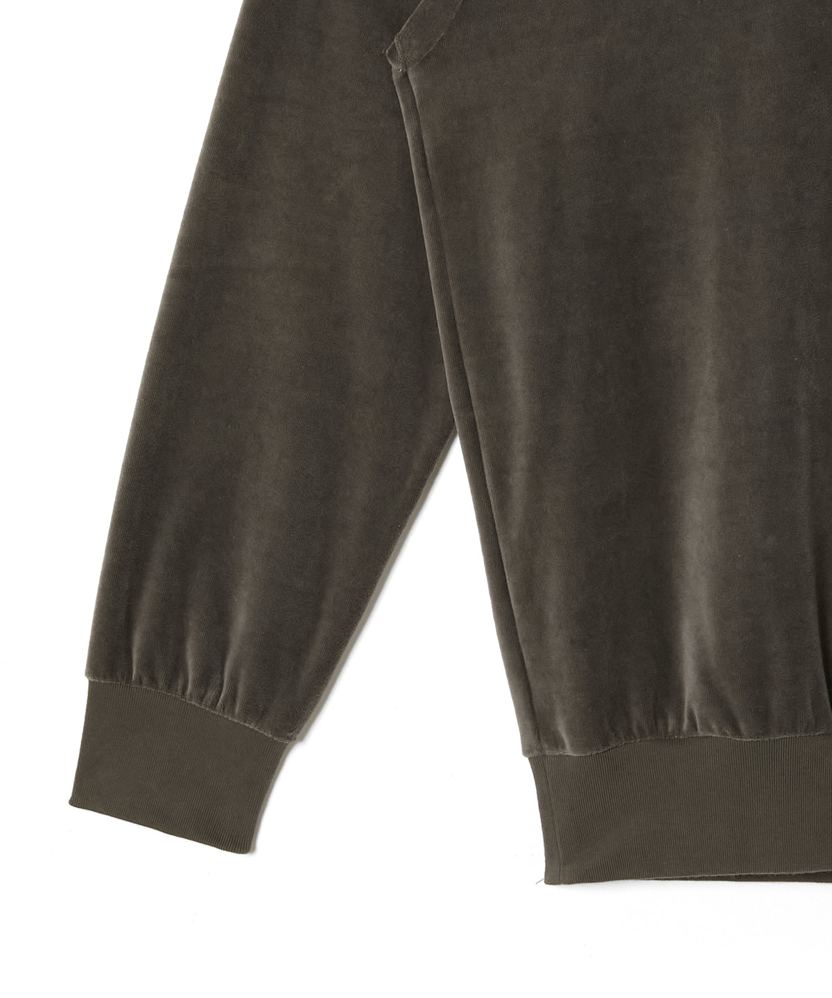 VELVET HALF ZIP PULLOVER