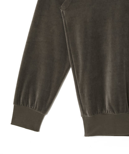 VELVET HALF ZIP PULLOVER