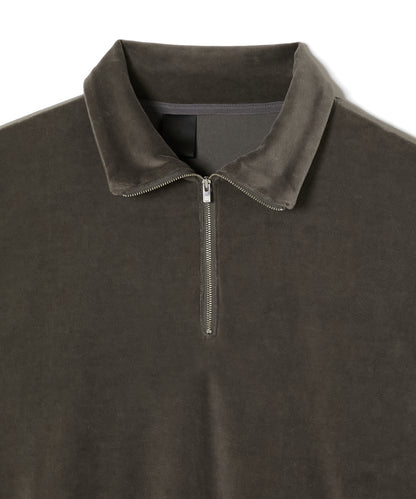 VELVET HALF ZIP PULLOVER