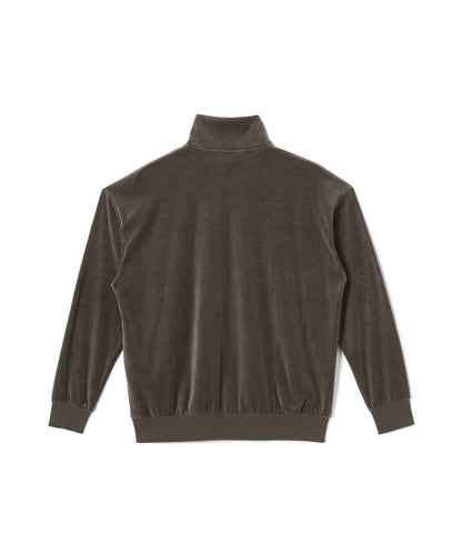 VELVET HALF ZIP PULLOVER