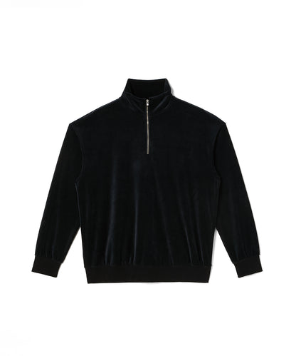 VELVET HALF ZIP PULLOVER