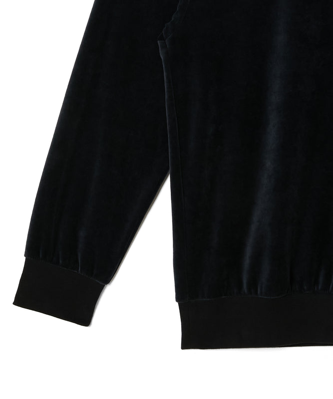 VELVET HALF ZIP PULLOVER