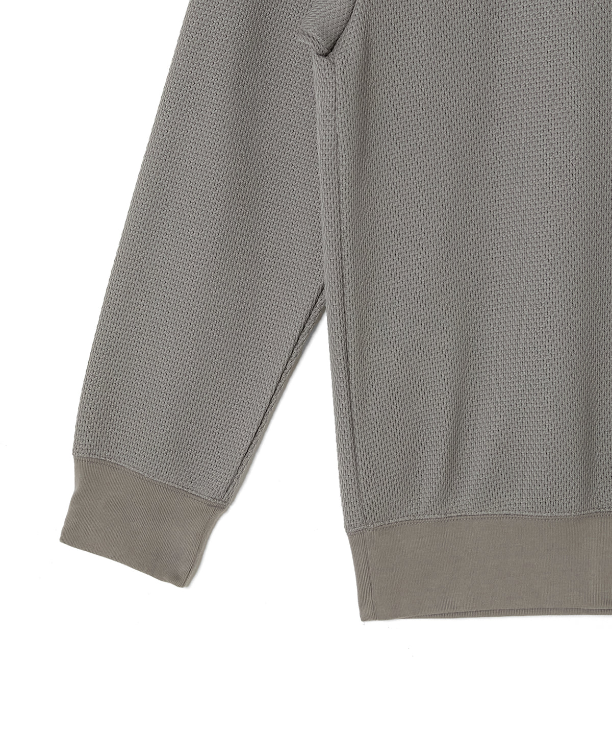 WAFFLE CREWNECK PULLOVER