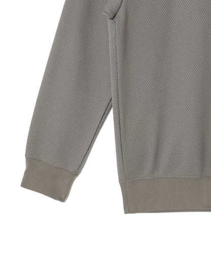 WAFFLE CREWNECK PULLOVER