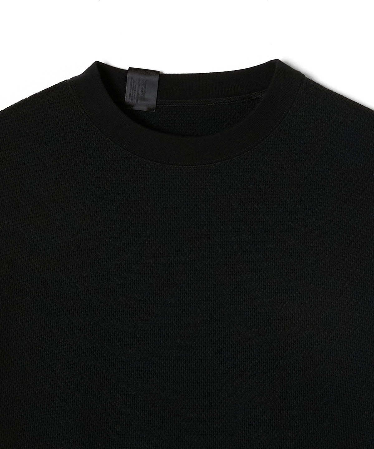 WAFFLE CREWNECK PULLOVER