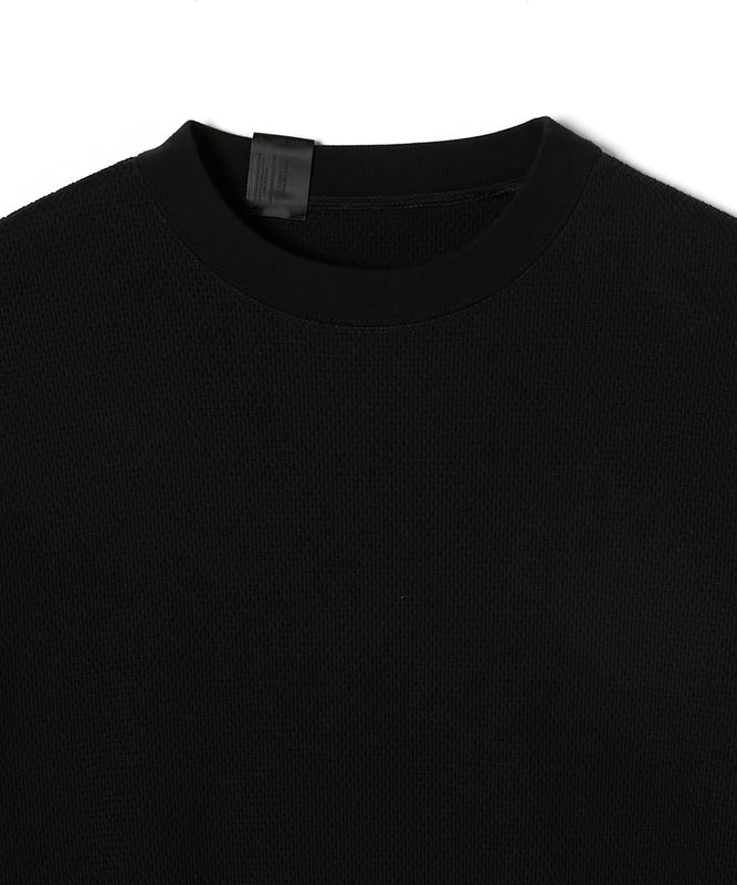 WAFFLE CREWNECK PULLOVER