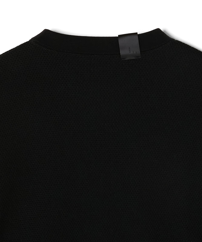 WAFFLE CREWNECK PULLOVER