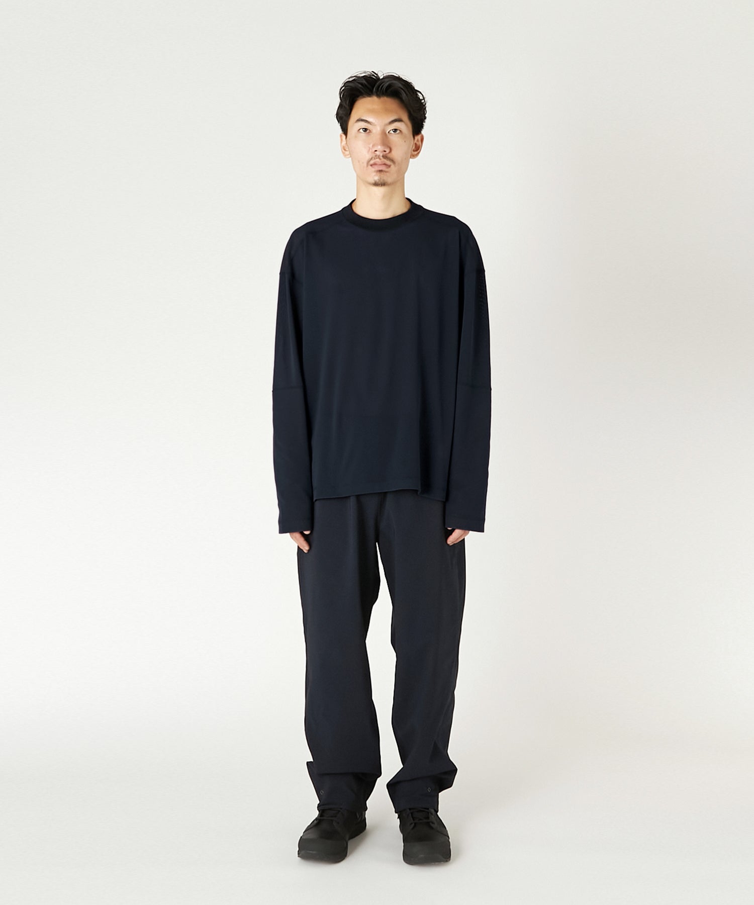 PANELLED LONG SLEEVE T-SHIRT
