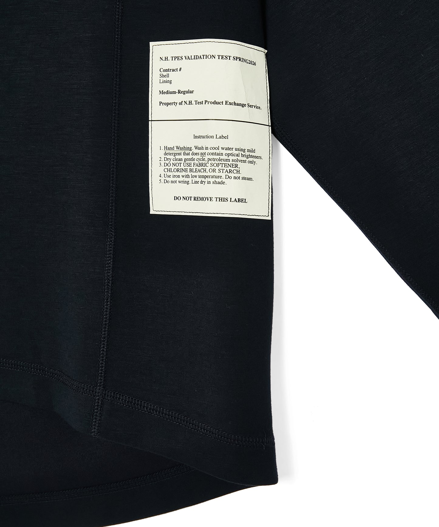 PANELLED LONG SLEEVE T-SHIRT