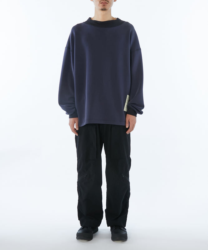 MOCK NECK LONG SLEEVE T-SHIRT