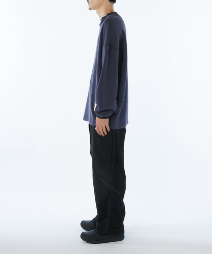 MOCK NECK LONG SLEEVE T-SHIRT