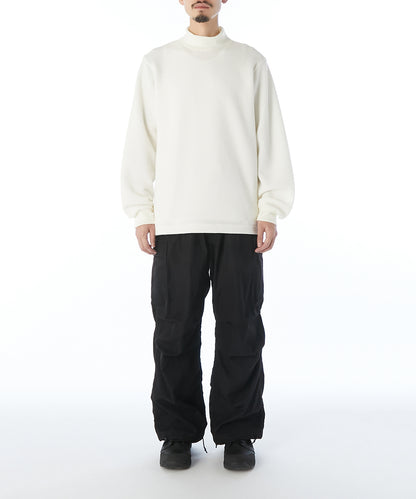 MOCK NECK LONG SLEEVE T-SHIRT